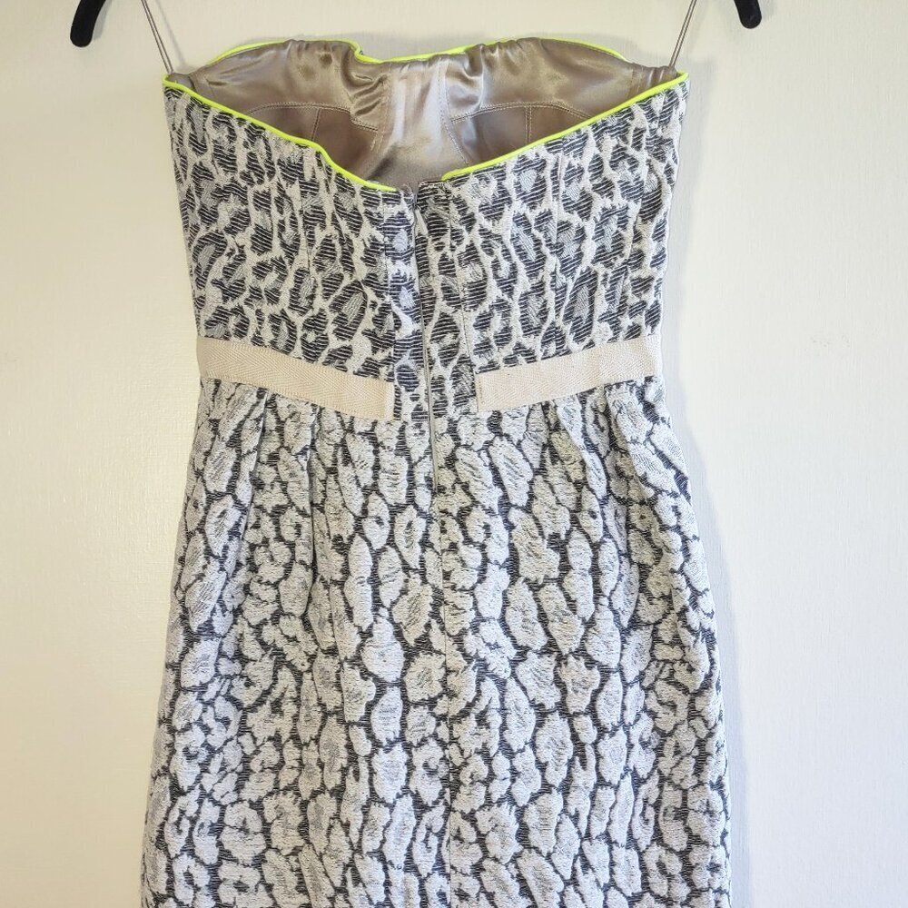 Mathew Williamson Leopard Animal Print Corset Mini Dress  Bodycon Wedding XS - Picture 5 of 9